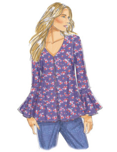 Bovenstuk patroon - Butterick 6456 2