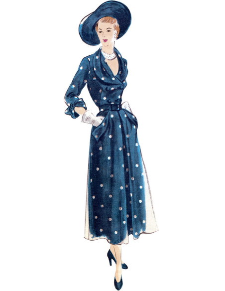 Blousepatroon, rok en riem - Vogue 1863