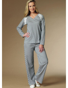 Patroon voor badjas, top, nachtjapon en broek - Butterick 6428