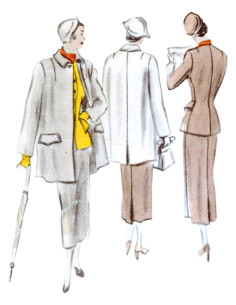 Patroon voor kleermaker en mantel - Vogue 1932