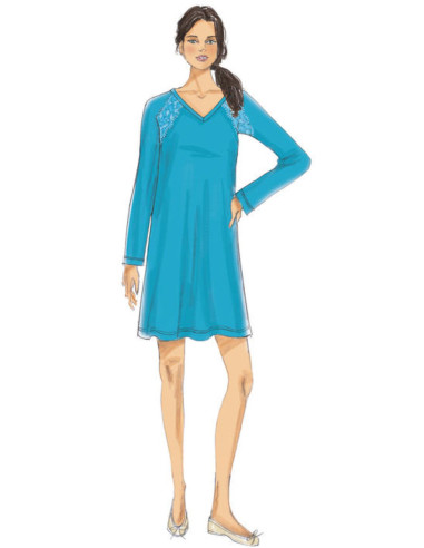 Patroon voor badjas, top, nachtjapon en broek - Butterick 6428