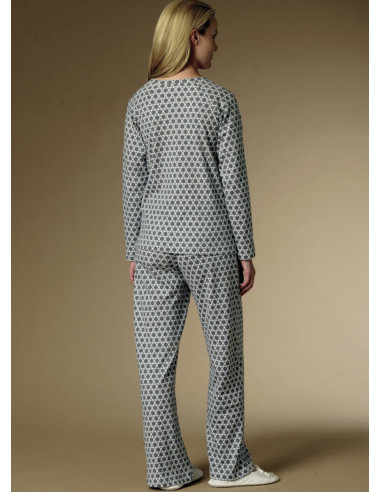 Patroon voor badjas, top, nachtjapon en broek - Butterick 6428