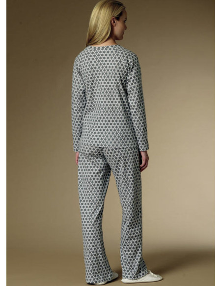 Patroon voor badjas, top, nachtjapon en broek - Butterick 6428