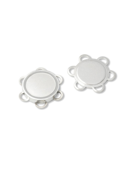 Magnetische knopen om te naaien - Zilver