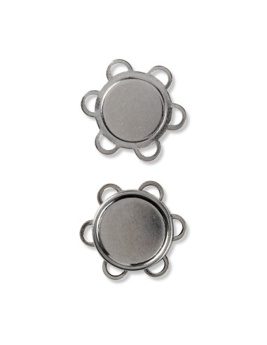 Magnetische knopen om te naaien - Zilver