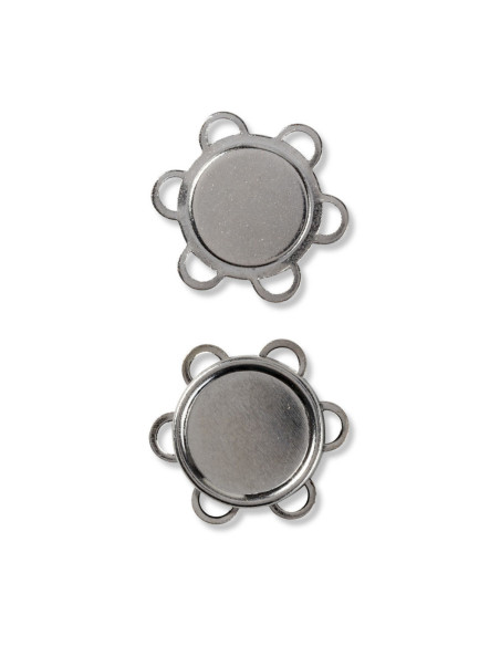 Magnetische knopen om te naaien - Zilver
