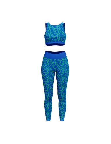 Lycra badpakstof - Groene Swag