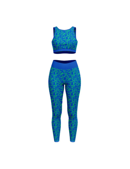 Lycra badpakstof - Groene Swag