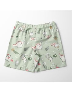 Lycra badpakstof - Groene Dinoz 2