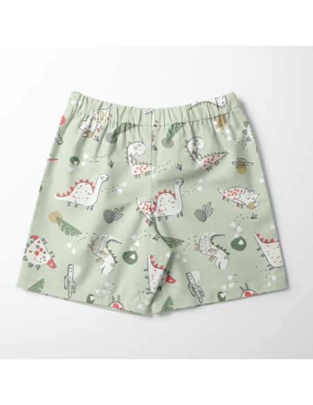 Lycra badpakstof - Groene Dinoz