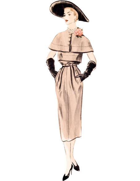 Vintage jurkpatroon - Vogue 1964