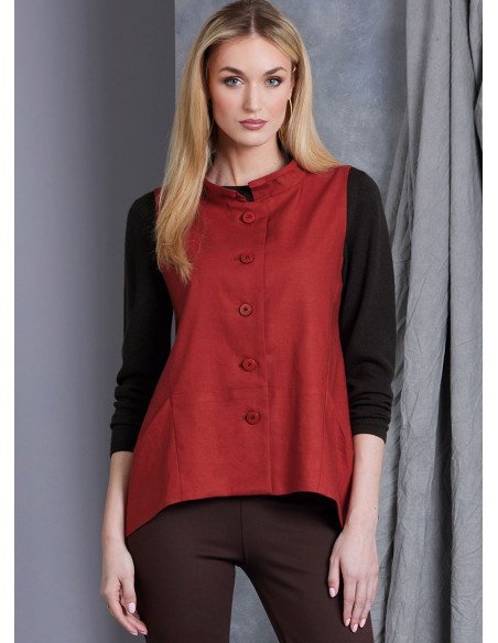 Patroon voor gilet en jas - Vogue 1970