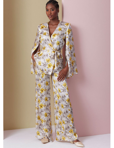 Bovenstuk patroon, kamerjas en broek - Vogue 2020