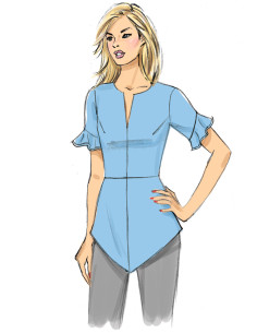 Bovenstuk patroon - Butterick 6663 2