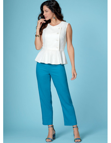 Bovenstuk, jurk, rok en broek patroon - Butterick 6670