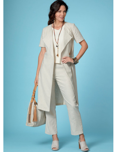 Bovenstuk, jurk, rok en broek patroon - Butterick 6670