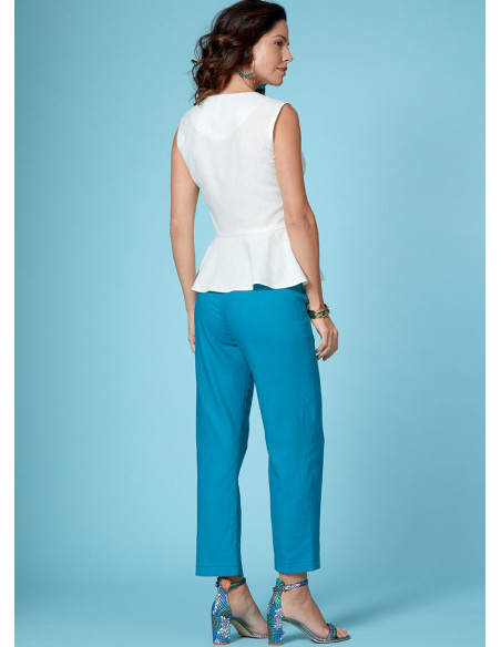 Bovenstuk, jurk, rok en broek patroon - Butterick 6670