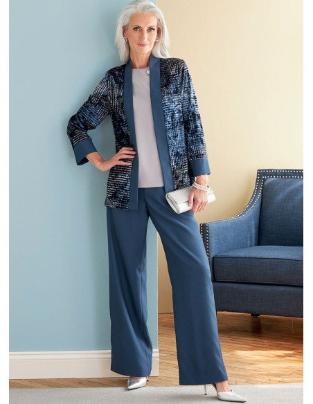 Jas, jurk, top, rok en broek patroon - Butterick 6796