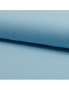Lichte rekbare crêpestof - Blauw