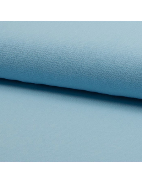 Lichte rekbare crêpestof - Blauw