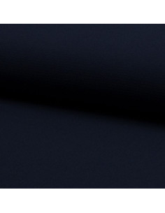 Licht rekbare crêpestof - Marineblauw