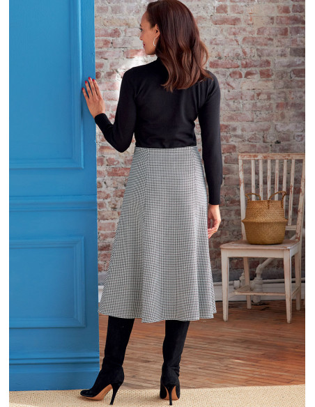 Rok- en riempatroon - Butterick 6866