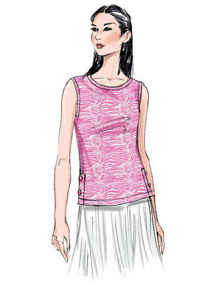 Bovenstuk patroon - Butterick 6874