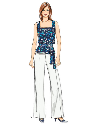Jas, jurk, top, broek patroon - Butterick 6882