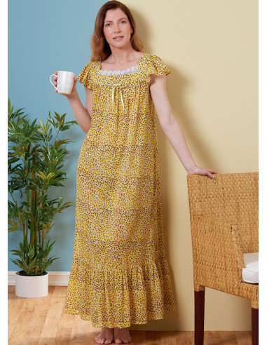 Patroon voor top, nachtjapon en short - Butterick 6883