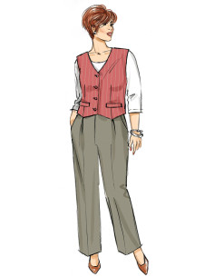 Patroon voor vest, broek en korte broek - Butterick 6902 2
