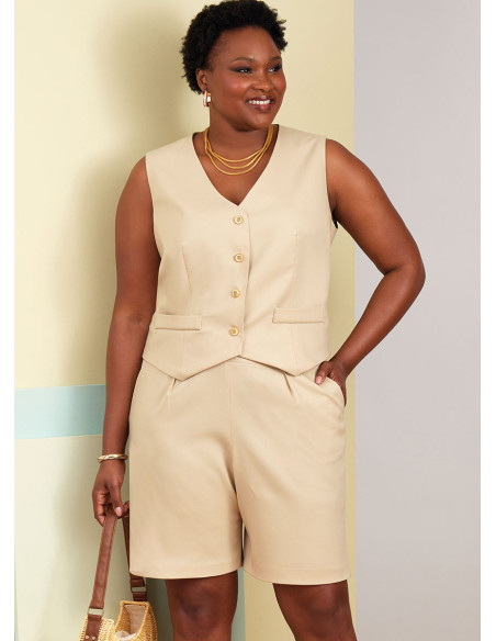 Patroon voor vest, broek en korte broek - Butterick 6902