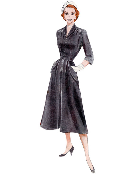 Vintage jurkpatroon - Butterick 6956