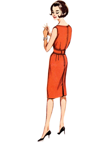 Vintage jurkpatroon - Butterick 6955
