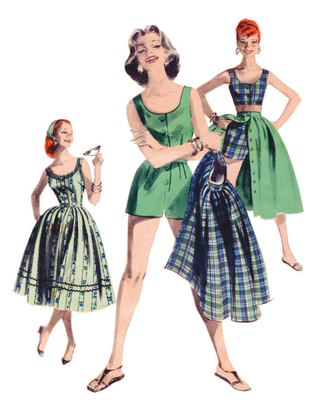 Vintage jurkpatroon - Butterick 6939