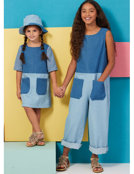 Jurkpatroon, speelpakje en hoed - Butterick 6937