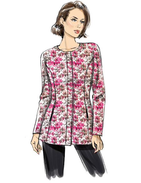 Aansluitend jasje patroon - Butterick 6979
