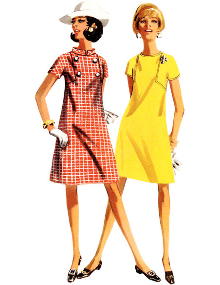 Vintage jurkpatroon - Butterick 6990