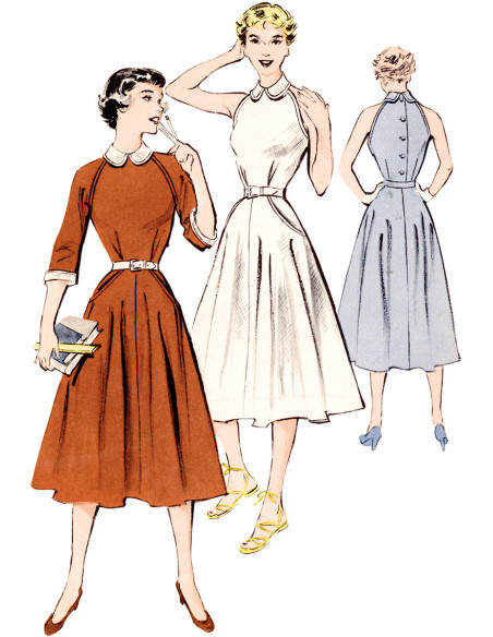 Vintage jurkpatroon - Butterick 6992