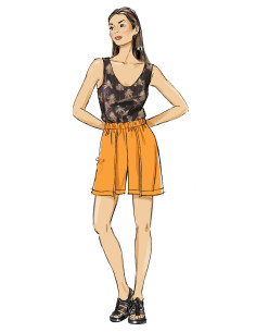 Patroon voor korte broek of broek - Butterick 7000 2