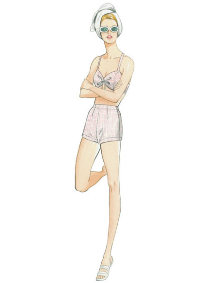Bh-patroon, short en vooral - Vogue 9255