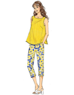 Patroon voor topjes en broek - Vogue 9258 2