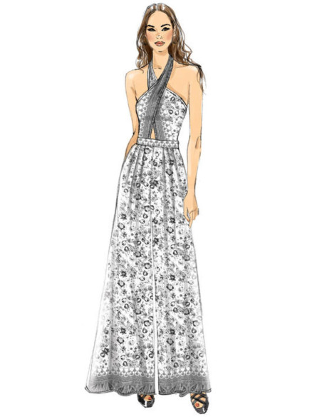 Patroon voor romper en overall - Vogue 9259