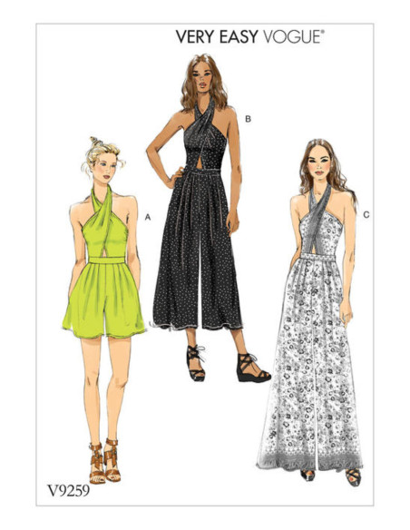 Patroon voor romper en overall - Vogue 9259