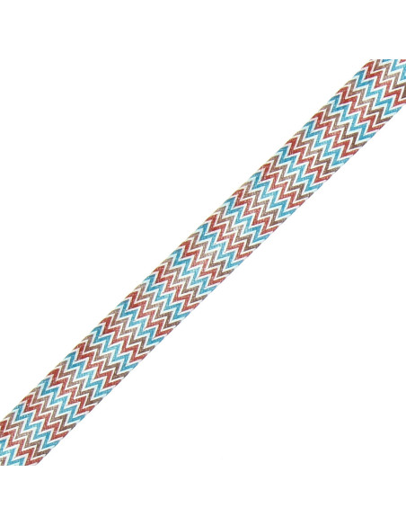 Chevron patroon biais - Bruin, camel en blauw