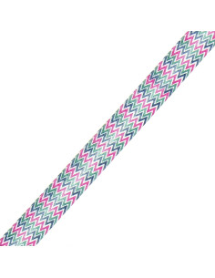 Chevronpatroon biais - Roze, kaki en blauw 2