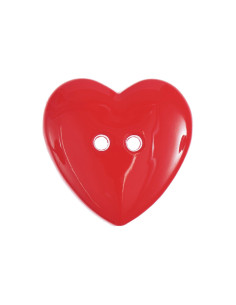 Kaart met 1 hartknop - Rood 29 x 29 mm 2