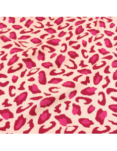 Viscose stof Bagheera Granaatrood - Églantine & Zoé