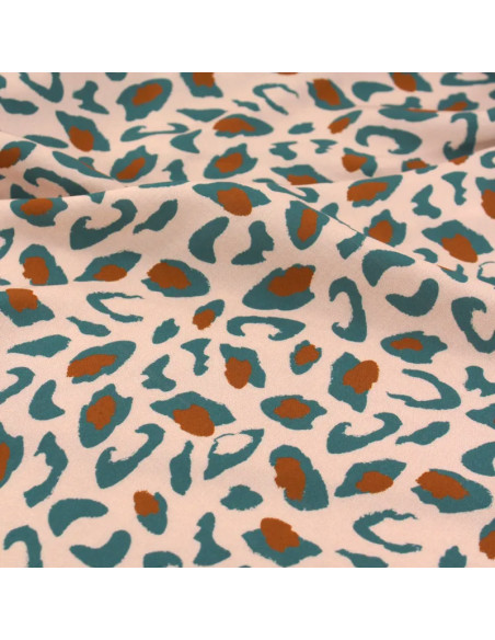 Viscose stof Bagheera Groen Eucalyptus - Églantine & Zoé