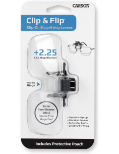 Carson Optical clip-on vergrotende bril X1.5