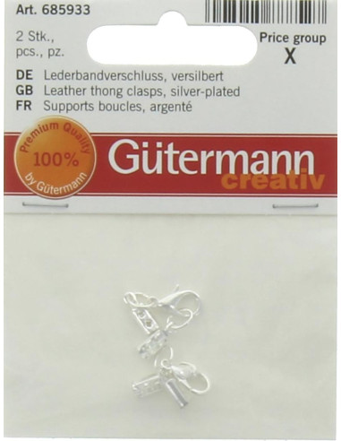 Gütermann oorbelhangers - Zilver